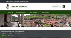 Desktop Screenshot of comune.cesara.vb.it